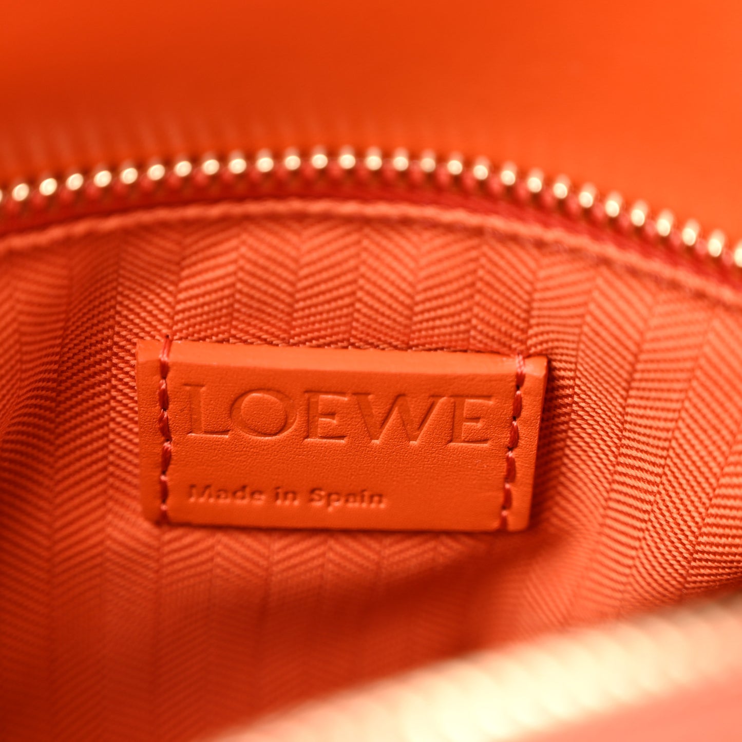 Satin Calfskin Small Puzzle Bag Orange