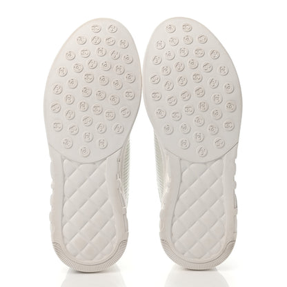 Chanel Sequin CC Sneakers 40 White 4 of 4
