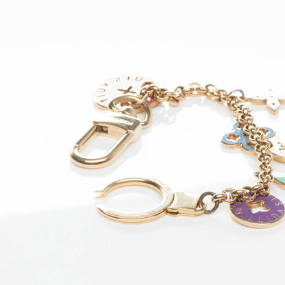 Louis Vuitton Enamel Looping Key Chain Bag Charm Multicolor 8 of 9