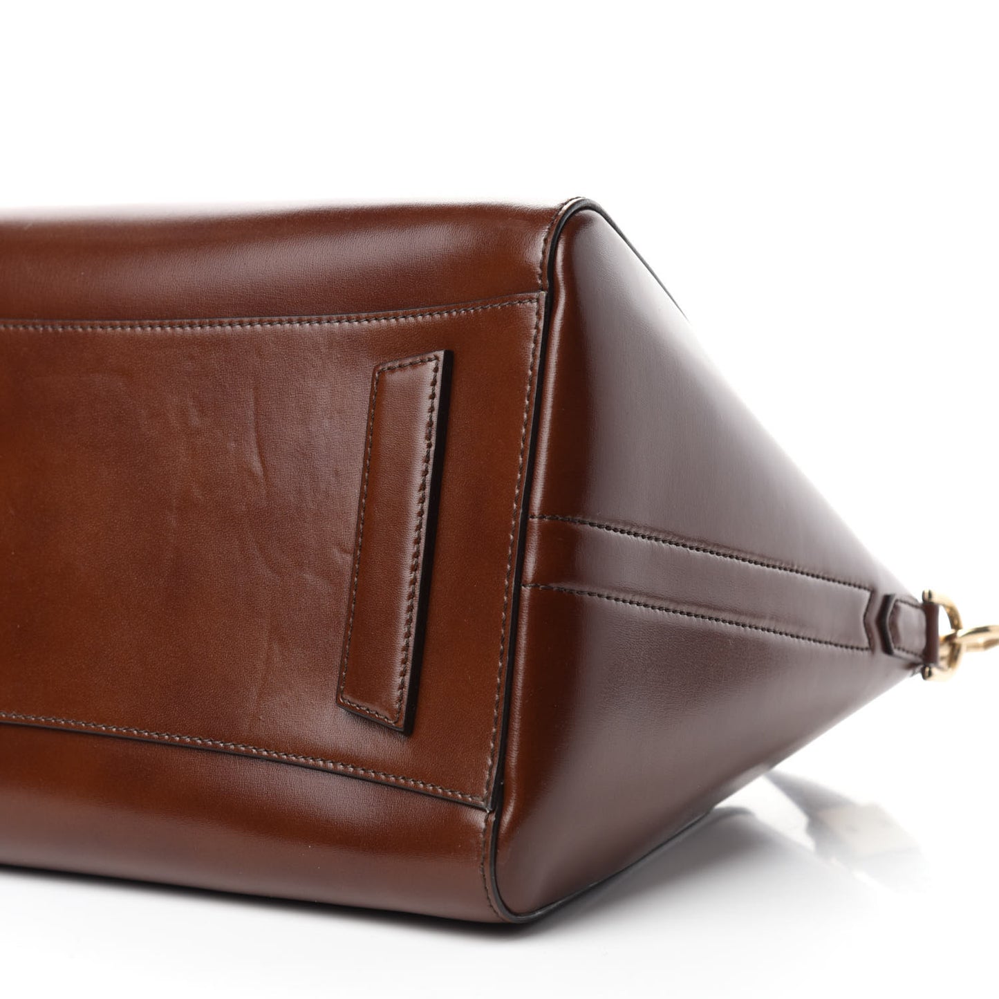 Shiny Lord Calfskin Medium Antigona Brown