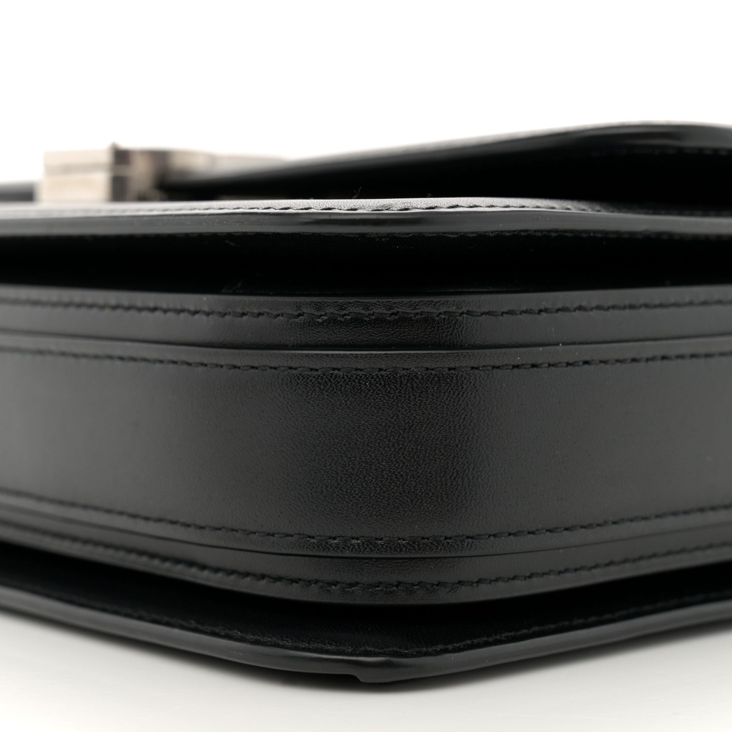 Saint Laurent Box Calfskin Monogram Medium Solferino Satchel Black 10 of 12