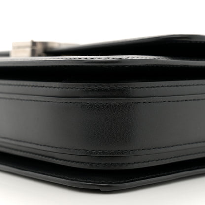 Saint Laurent Box Calfskin Monogram Medium Solferino Satchel Black 10 of 12