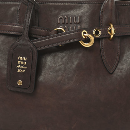 Miu Miu Nappa Medium Aventure Bag Radica 7 of 9