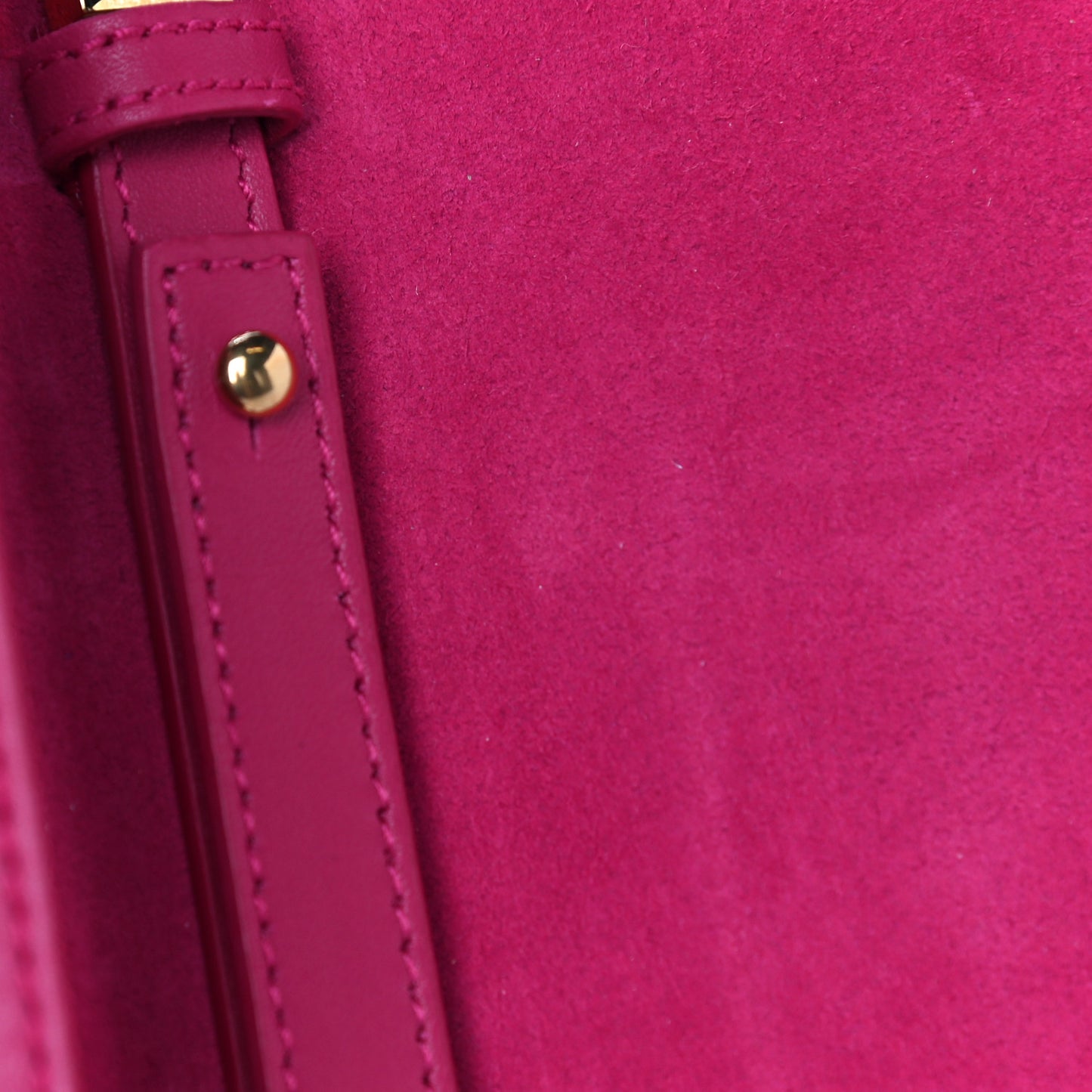 Calfskin Small Classic Y Satchel Fuchsia