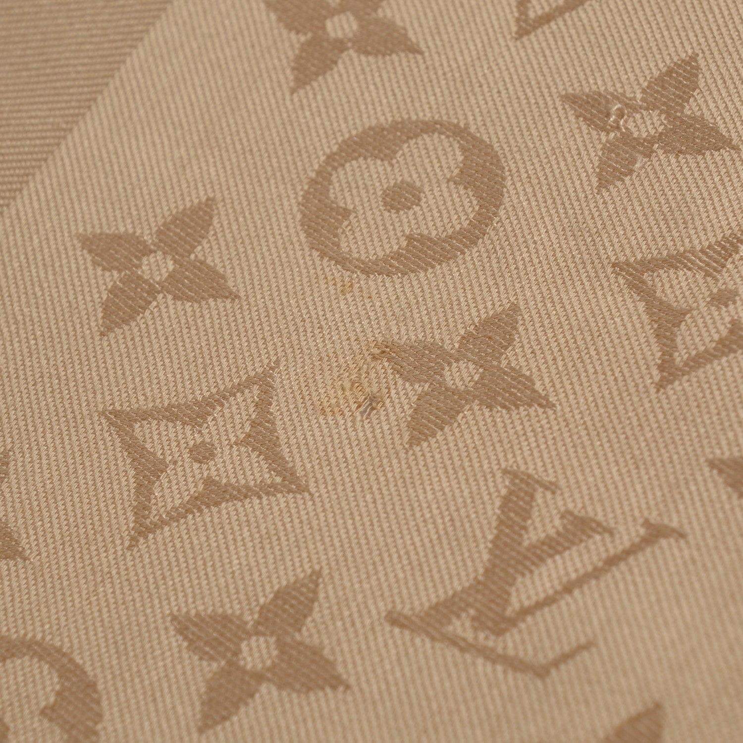 Louis Vuitton Silk Wool Monogram Shine Shawl Beige 7 of 7
