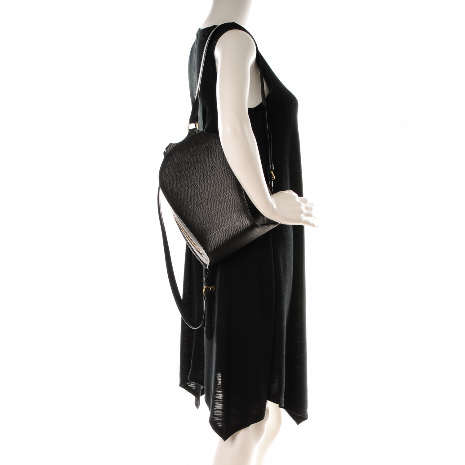 Louis Vuitton Epi Mabillon Backpack Black 2 of 7