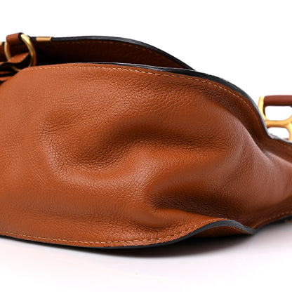 Chloe Calfskin Medium Marcie Satchel Tan 9 of 12