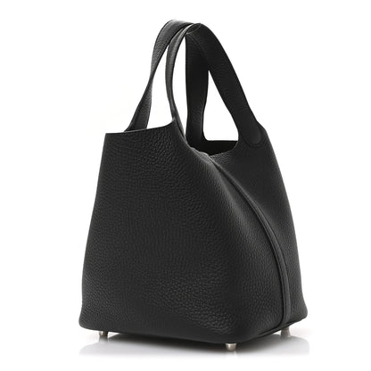 Hermes Taurillon Clemence Picotin Lock 18 PM Black 3 of 11