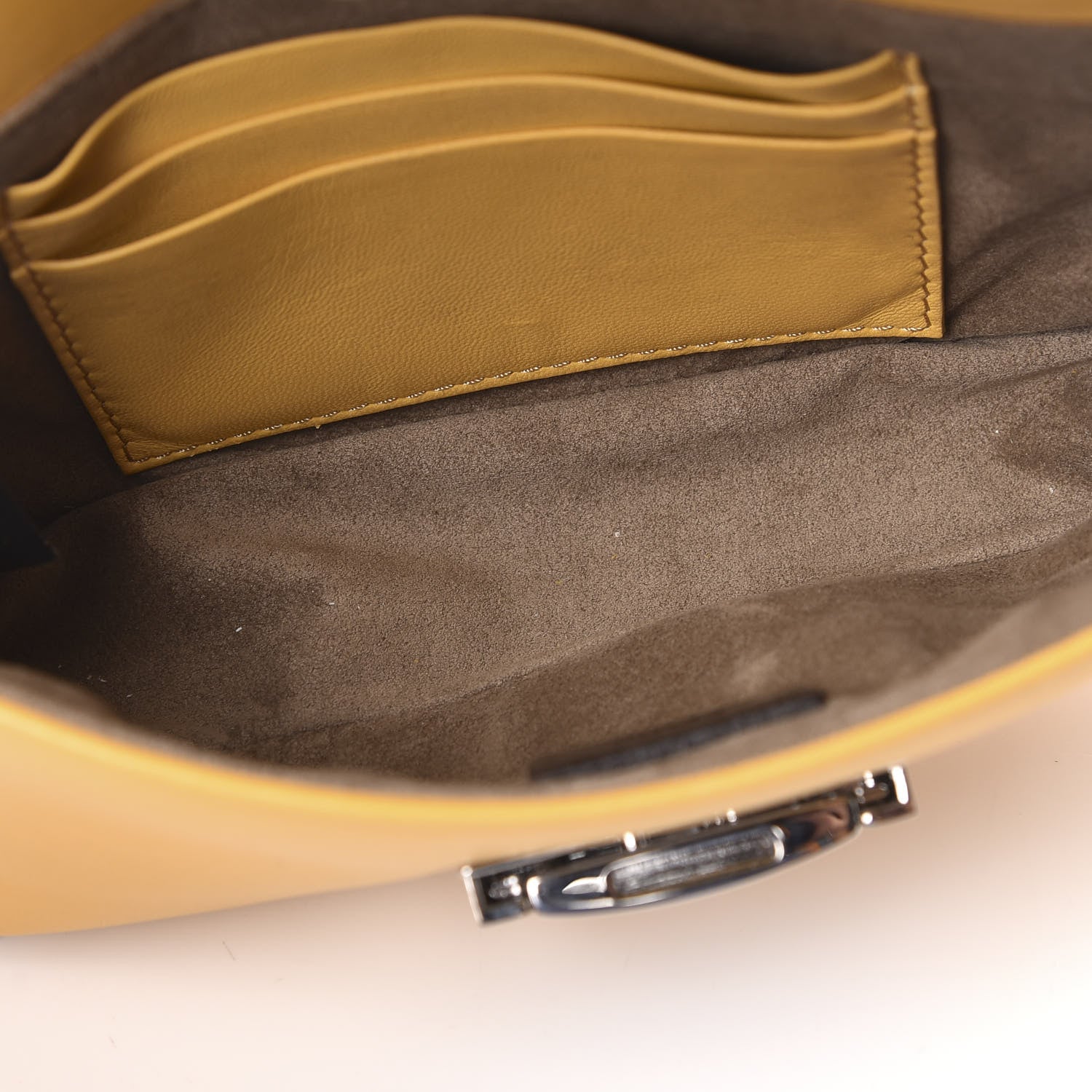 Fendi Nappa Mini Be Baguette Shoulder Bag Yellow 5 of 10