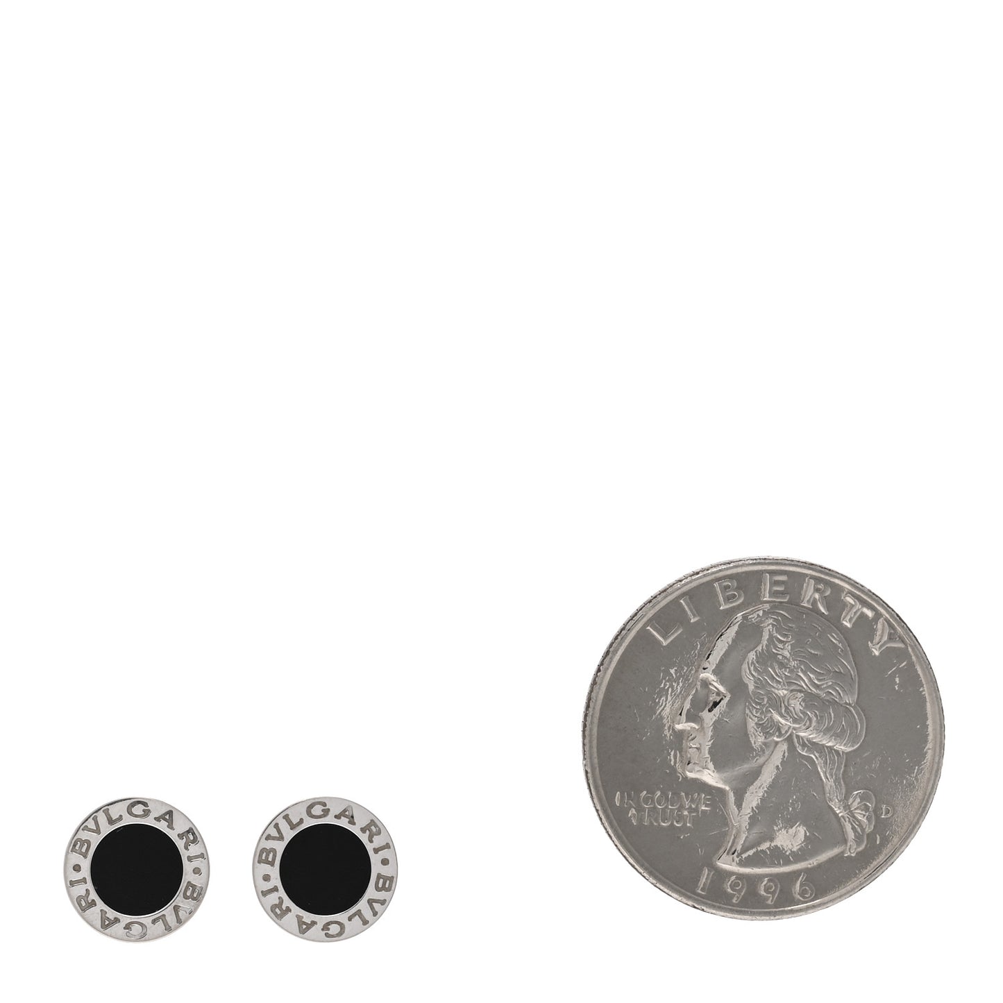 18K White Gold Black Onyx BVLGARI BVLGARI Stud Earrings