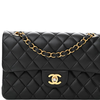 Chanel Lambskin Quilted Small Double Flap Black 9 of 15