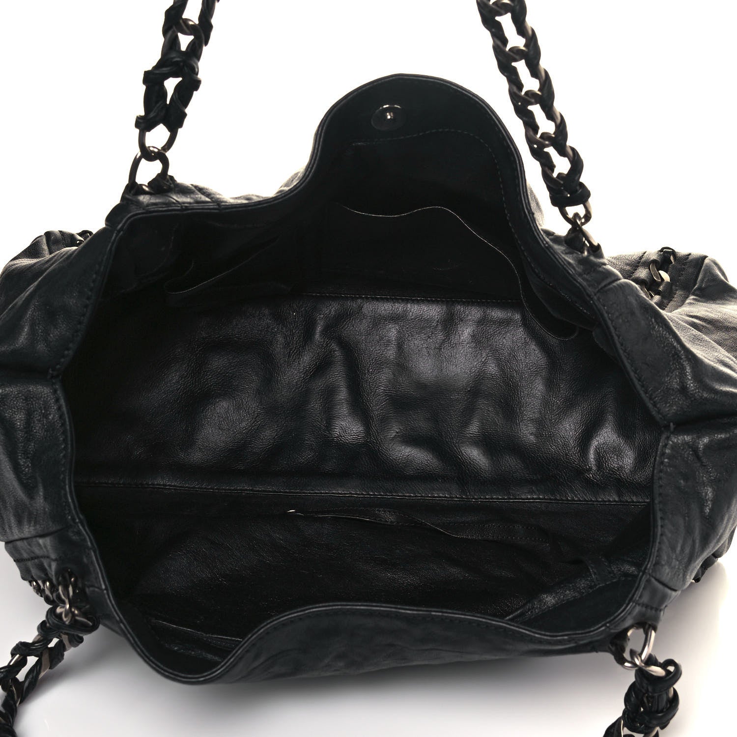 Chanel Calfskin East West Modern Chain Tote Black 9 of 26