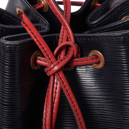 Louis Vuitton Epi Bi-Color Noe Castillan Red Black 10 of 10
