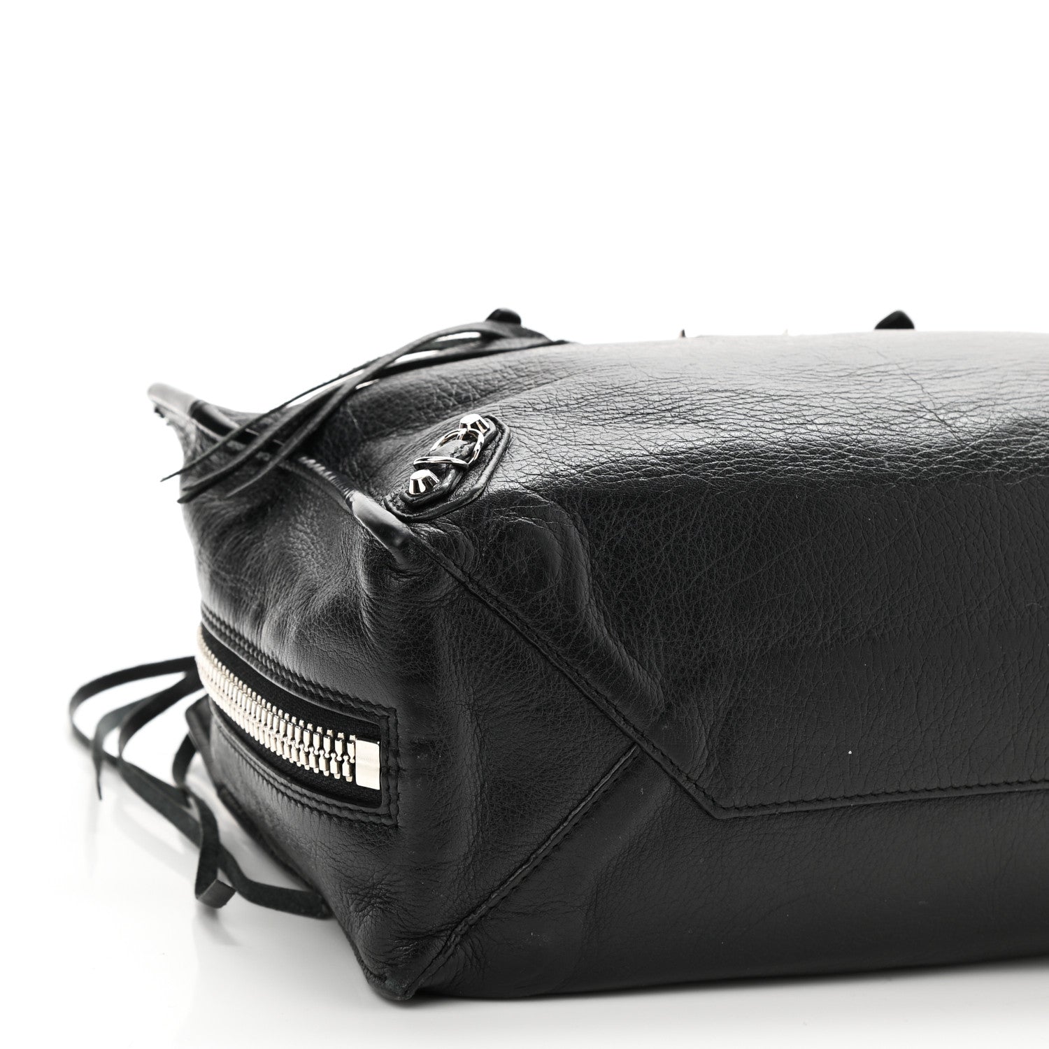 Balenciaga Veau Papier A6 Zip Around Tote Black 9 of 10