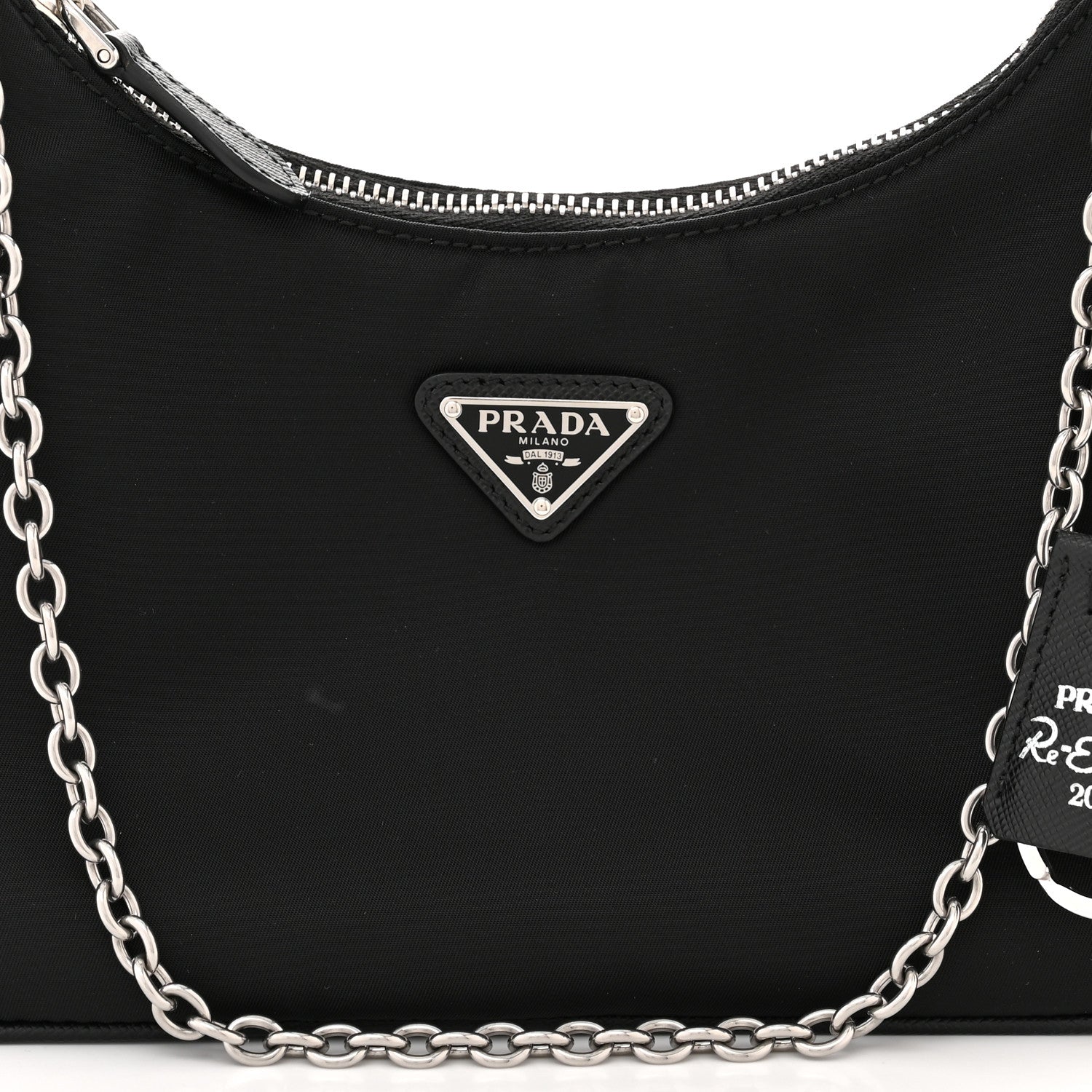 Prada Nylon Re-Edition 2005 Shoulder Bag Black 9 of 12