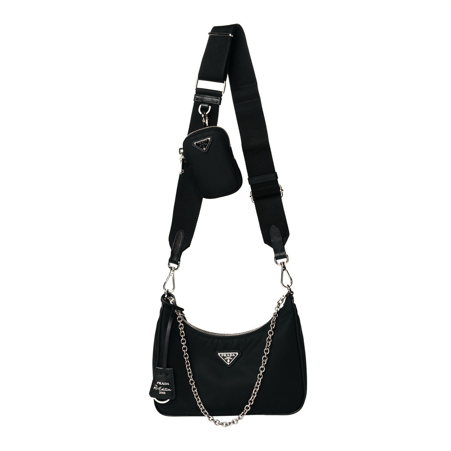 Nylon Re-Edition 2005 Shoulder Bag Black