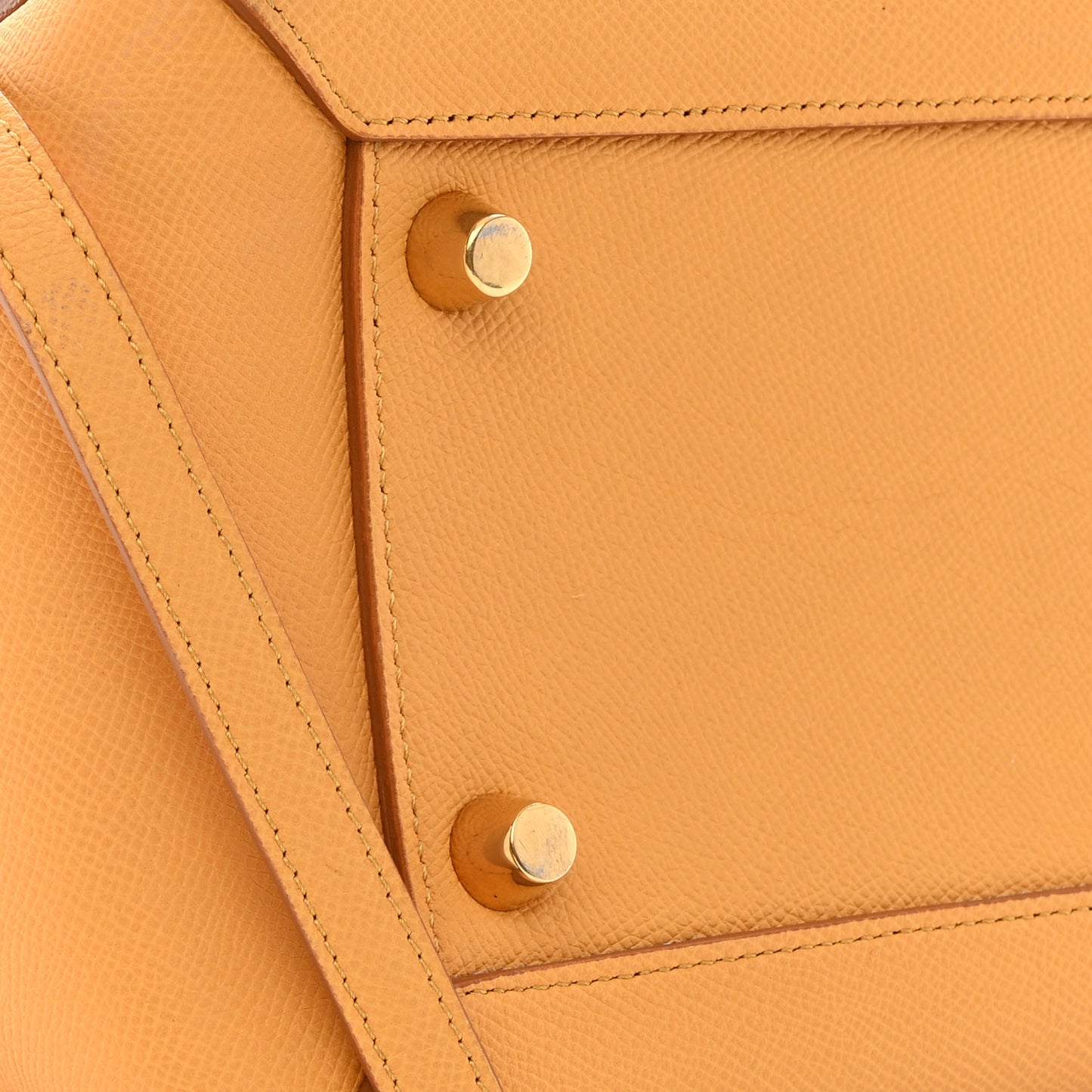 Grained Calfskin Mini Belt Bag Amber