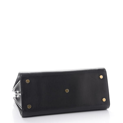 Saint Laurent Calfskin Large Sac De Jour Carryall Black 4 of 14