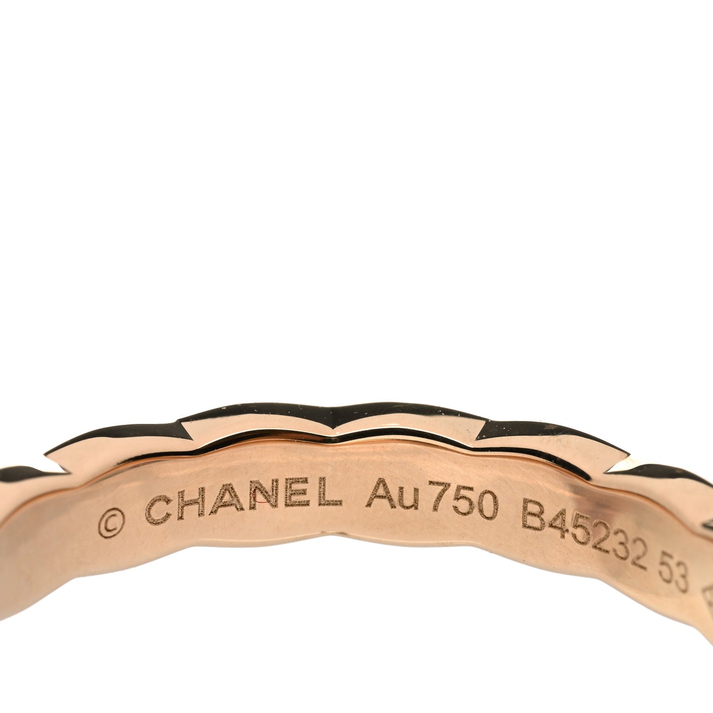 18K Beige Gold Mini Coco Crush Ring 53 6.25