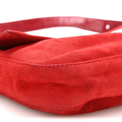 Fendi Suede Baguette Red 8 of 10