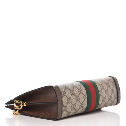 Gucci GG Supreme Monogram Web Small Ophidia Chain Shoulder Bag Brown 4 of 7