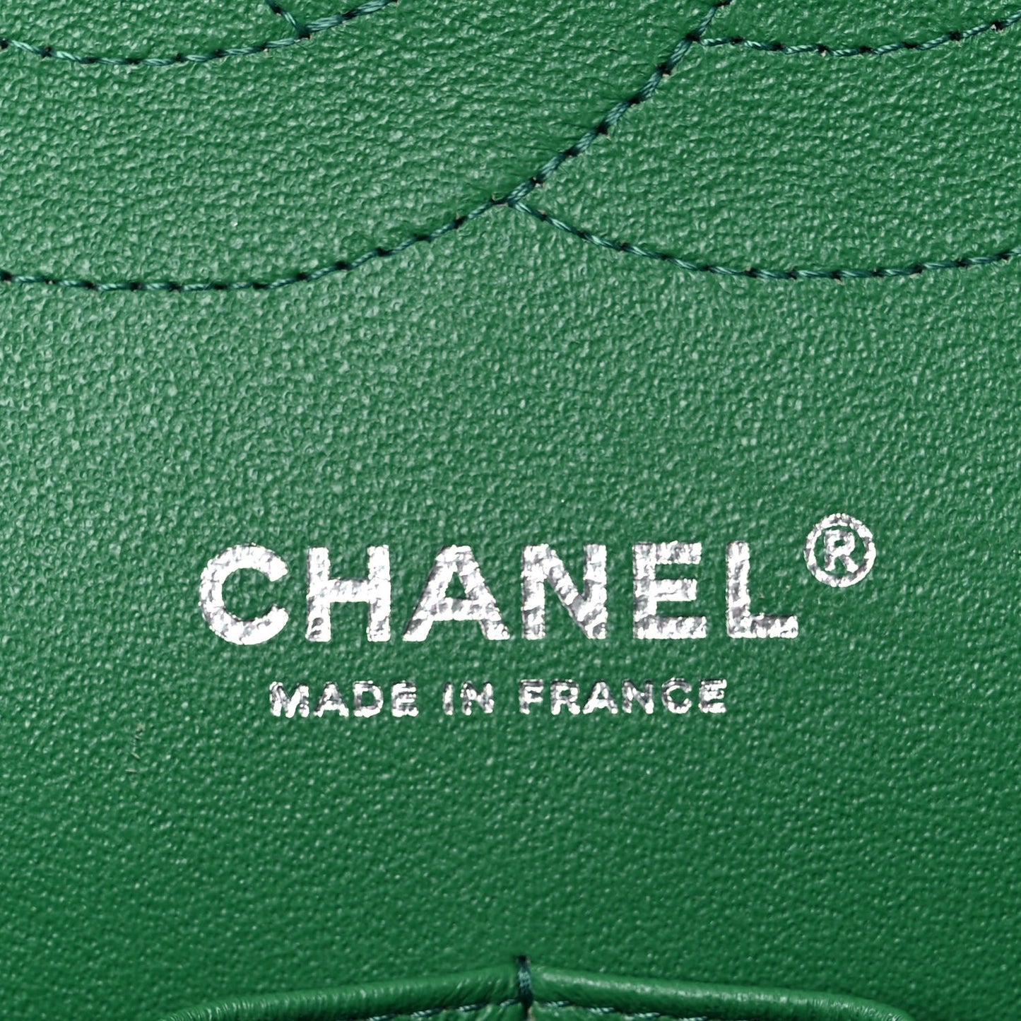 Caviar Quilted Jumbo Double Flap Green