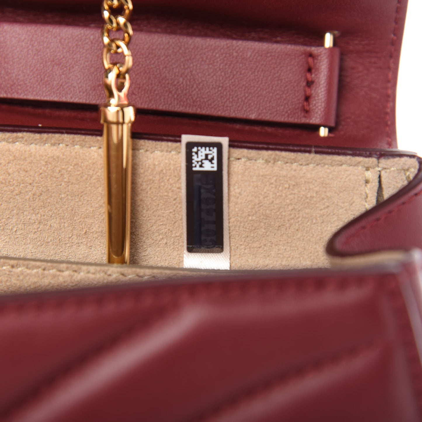 Calfskin Quilted Mini Drew Bijou Shoulder Bag Plum Purple