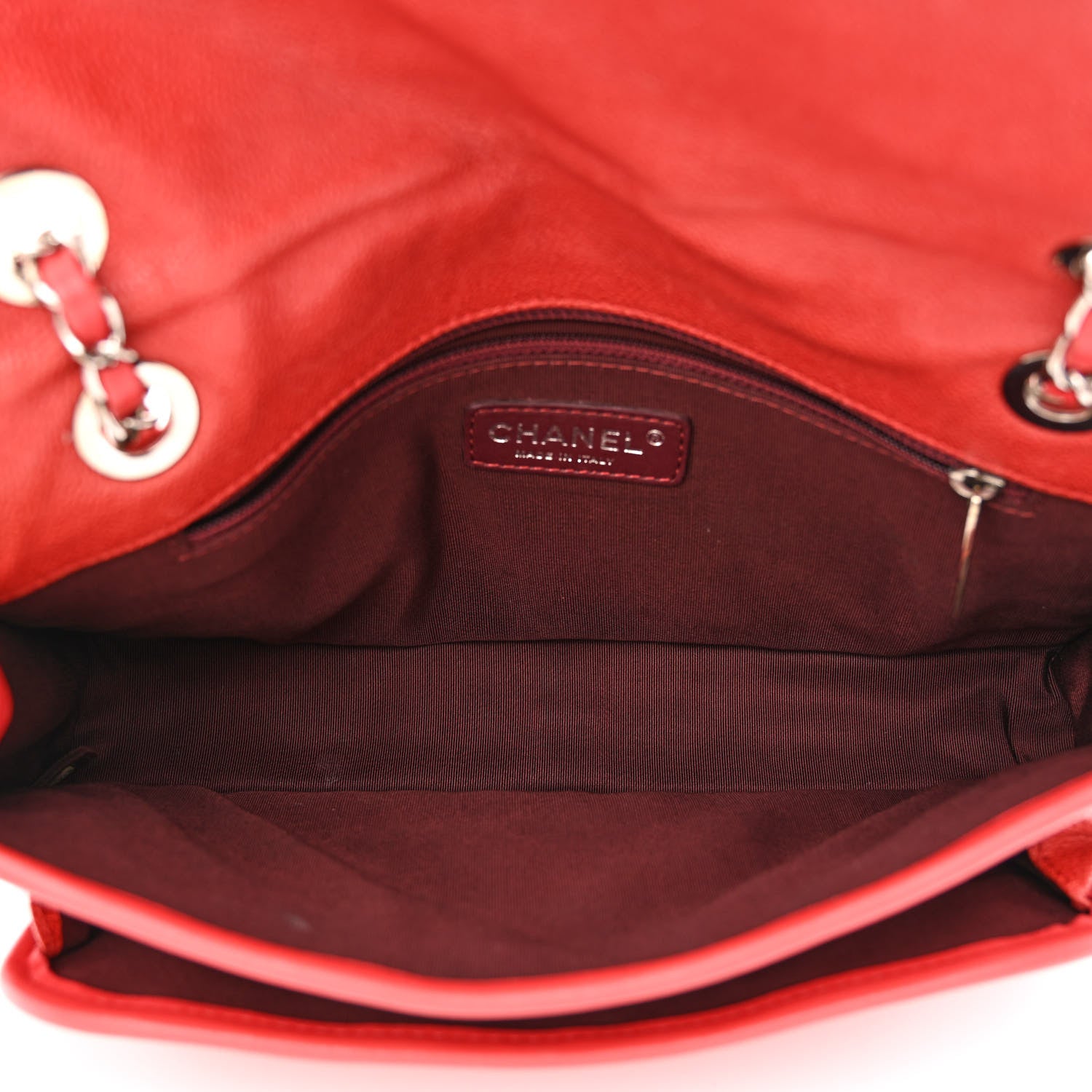 Chanel Caviar Quilted Medium French Riviera Flap Red 6 of 15