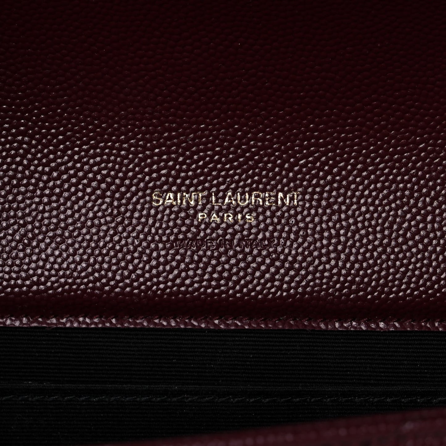 Grain De Poudre Matelasse Chevron Monogram Envelope Clutch Rouge Legion