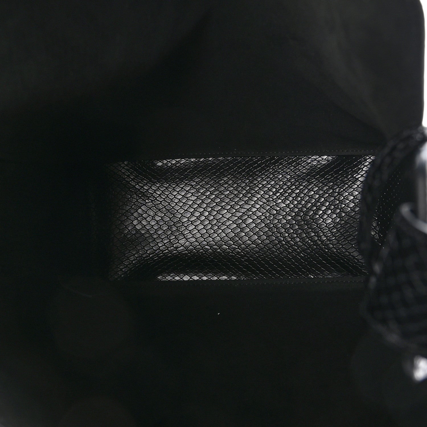 Balenciaga Extra Supple Calfskin Snakeskin Embossed Calfskin Small Tool 2.0 North-South Tote Black 6 of 9