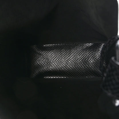 Balenciaga Extra Supple Calfskin Snakeskin Embossed Calfskin Small Tool 2.0 North-South Tote Black 6 of 9