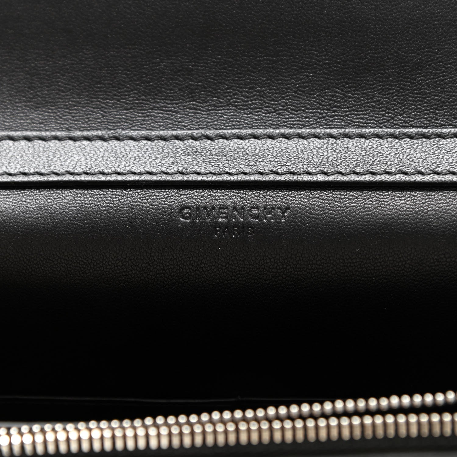 Givenchy Sugar Goatskin Pandora Chain Wallet Black 6 of 12