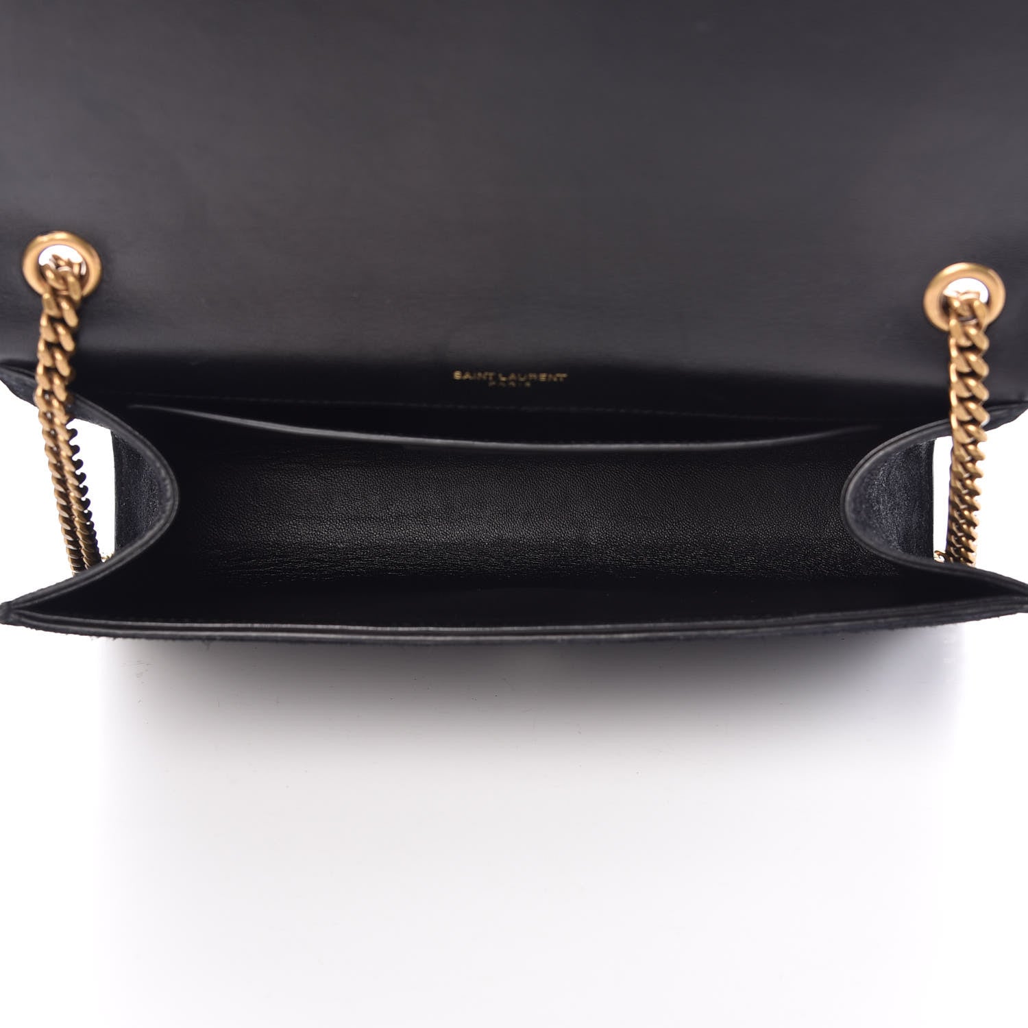 Saint Laurent Suede Crystal Medium Classic Monogram Kate Satchel Black 5 of 15