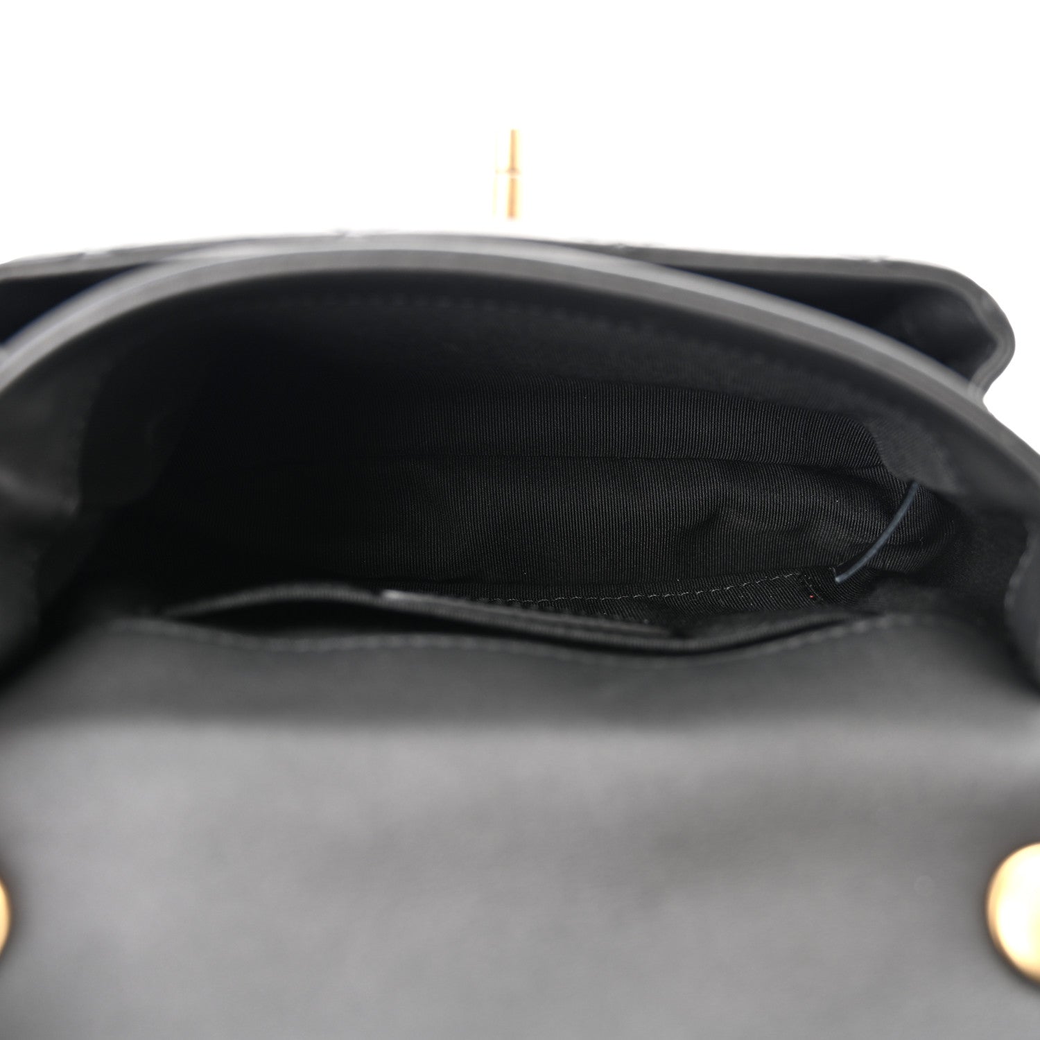 Chanel Calfskin Quilted Top Handle Flap Black 5 of 11