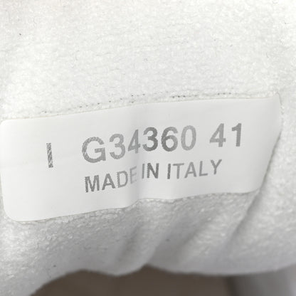 Chanel Suede Calfskin Fabric CC Sneakers 41 White 8 of 19