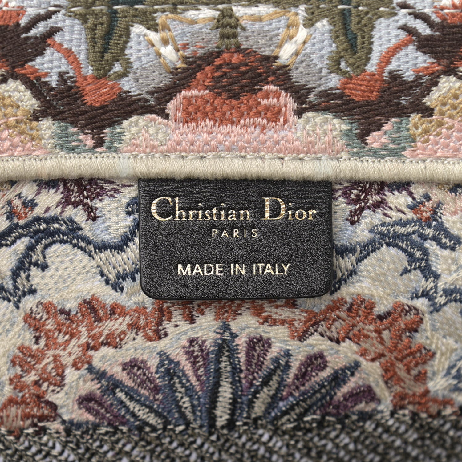 Christian Dior Canvas KaleiDioroscopic Embroidered Medium Book Tote Multicolor 6 of 10