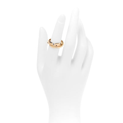 Cartier 18K Yellow Gold Diamond Sapphire Ruby Constellation Trinity Ring 51 5.75 2 of 5