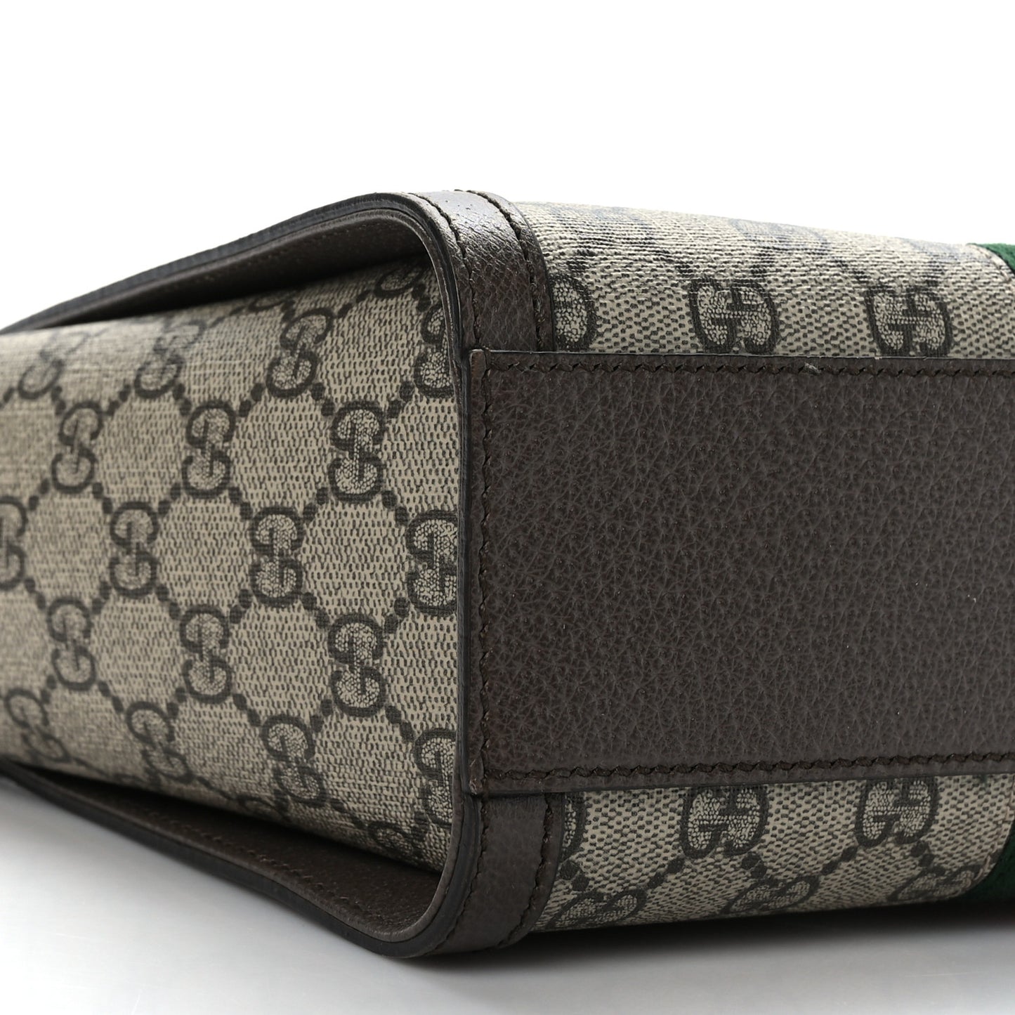 GG Supreme Monogram Small Ophidia Tote Bag Brown