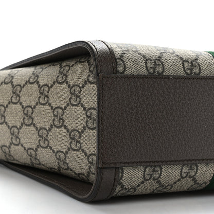 Gucci GG Supreme Monogram Small Ophidia Tote Bag Brown 8 of 9