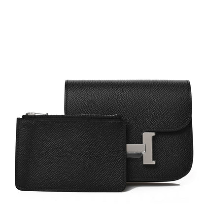 Hermes Epsom Constance Slim Wallet Black 1 of 6