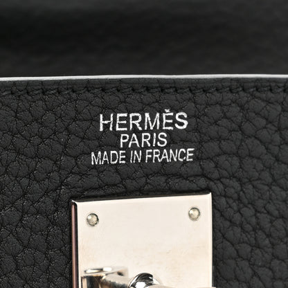Hermes Fjord Kelly Retourne 35 Black 7 of 17