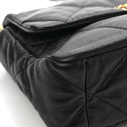 Chanel Lambskin Quilted Large Chanel 19 Flap Black 10 of 11