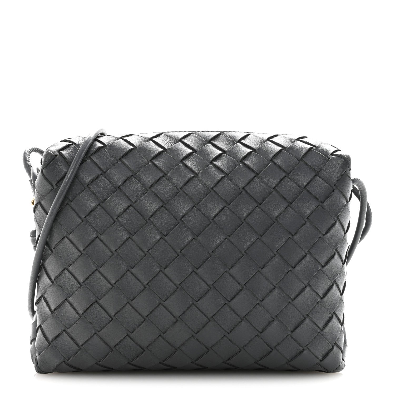 Bottega Veneta Nappa Intrecciato Small Loop Camera Bag Thunder 1 of 12
