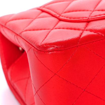 Chanel Lambskin Quilted Mini Rectangular Flap Orange 11 of 13