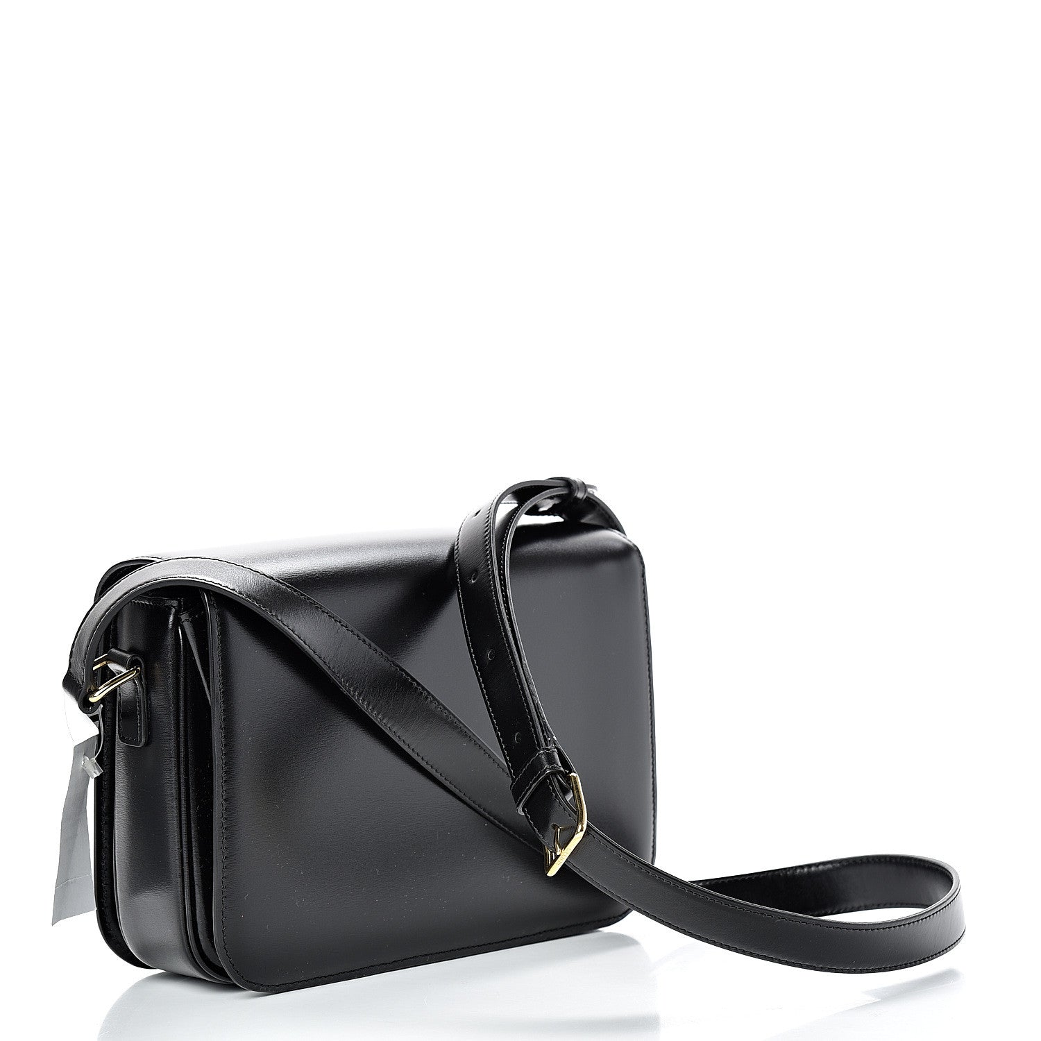 Celine Shiny Calfskin Medium Triomphe Black 2 of 11