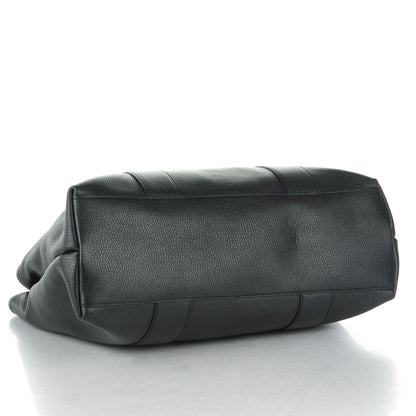 Gucci Pebbled Calfskin Medium Bamboo Bar Tote Black 4 of 7