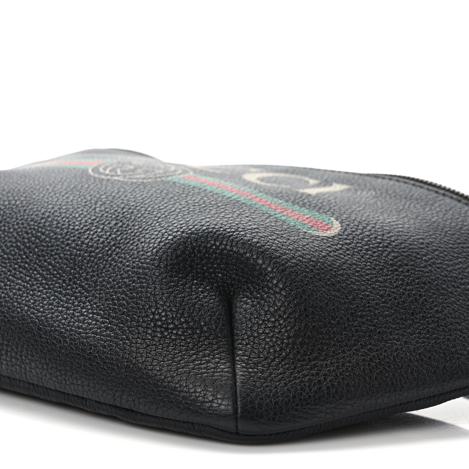 Gucci Grained Calfskin Logo Belt Bag Black 9 of 9