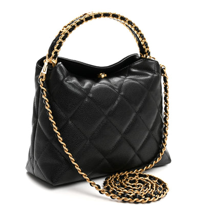 Chanel Caviar Quilted Chanel Way Clutch With Chain Black 3 of 10
