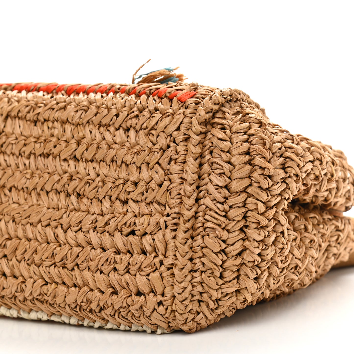 Raffia Woven Tote Naturale Caramel