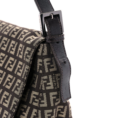Fendi Zucchino Vitello Mama Baguette Testa di Moro Beige 15 of 17